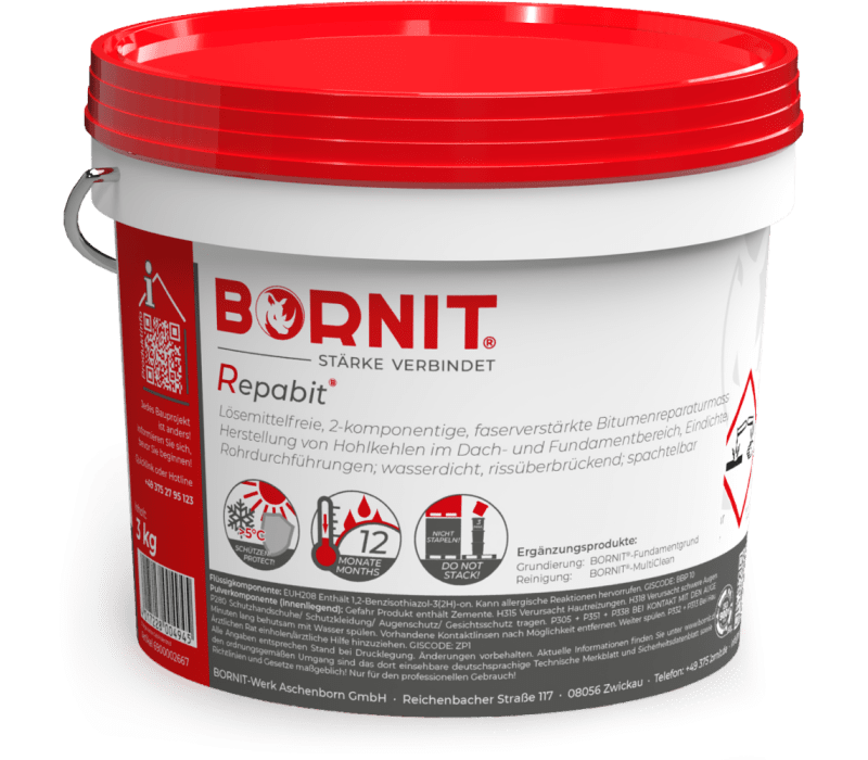 BORNIT Repabit - Bitumen reparatiemassa - 3 kg