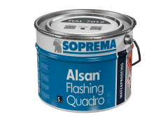 SOPREMA ALSAN Gootsteen Quadro | Vloeibare waterdichting | RAL7012 Basalt grijs | 5kg