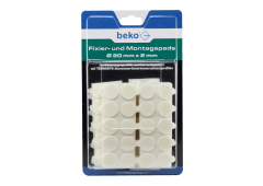 beko bevestigings- en montagepads, d=20mm x 2mm - 300st/pak