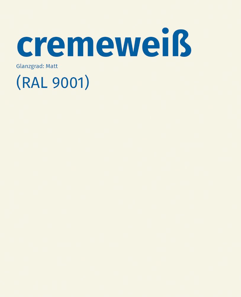 crèmewit (RAL9001)